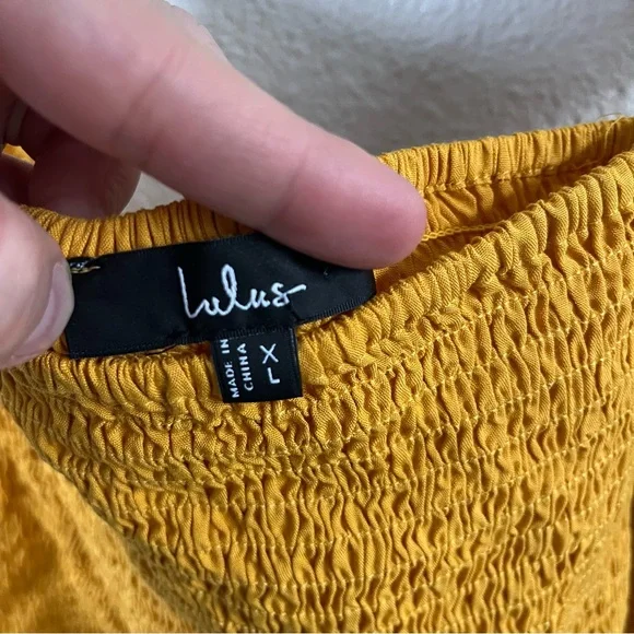 NWT Lulus Trancoso Golden Yellow Two-Piece Maxi Dress XL - Picture 11 of 12